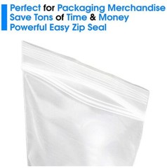 1000 2×3 Reclosable Resealable Clear Zipper Plastic Bags 2Mil 2″x3″ inch