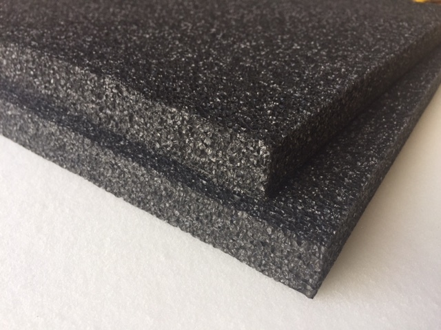 10 pc 1″ x 12″ x 24″ Black Polyethylene foam 1.7pcf *FREE SHIPPING