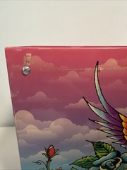 2x – Ed Hardy Lisa Frank Love Kills Slowly Peacock Design Hanging File Box RARE