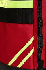 LINE2design Firefighter Jumbo Turnout Gear Bag with Padded Shoulder Strap – Red