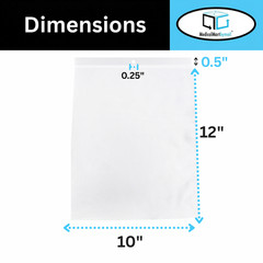 1000 Clear Reclosable Plastic Poly Zipper Bags with Hang Hole 10″ x 12″ 2 Mil