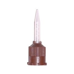 Dental Brown Short Temporary Cement HP Mixing Tips Impression (100/Pack)