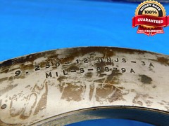 BUDGET 9 1/4 12 UNJS 3A THREAD RING GAGE 9.25 9.250 NO GO ONLY P.D. = 9.1896