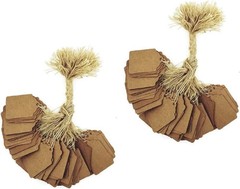 Kraft Gift Marking String Tags Price Labels Display Tags Strung for Crafts &…