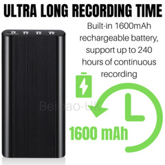 240Hr 16GB Spy Digital Activated Voice Recorder Mini Audio Magnetic MP3 Player