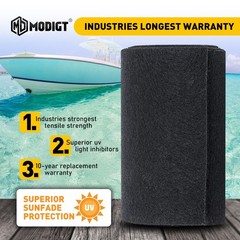 12in x 157in Black Boat Carpet / Marine Boat Trailer Runners / Outdoor Mat