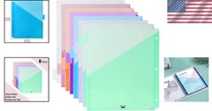 8 Colorful Pocket Dividers for Binders – Durable, Tear-Resistant & Customizable