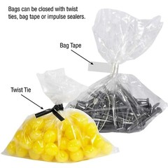 2-Mil Clear Poly Bags Flat Open Top Plastic Packaging Packing Multiple Sizes