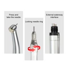 Dental E-generator Air Motor LED High & Low Speed Handpiece Kit 2 Holes/4 Holes