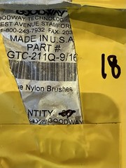 Bag Of 18 Goodway GTC211Q 9/16 Nylon Tube Brushes New Old Stock