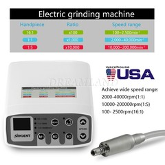 SANDENT Dental LED Brushless Electric Micro Motor/1:1/1:5/1:4.2 LED Handpiece