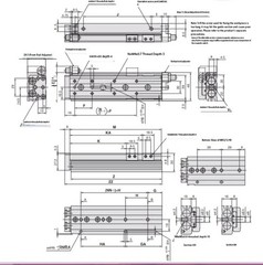 SMC Linear Cylinder MXQ6/8/12/16/20/25-10-20-30-40-50-75-100A-B-AS-BS