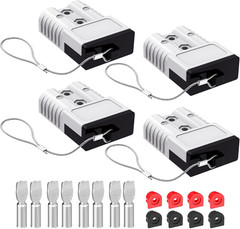 Anderson Connector, 175AMP 1/0AWG Battery Quick Connect W/Hard Cover 12V-36V …