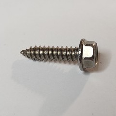 # 14 x 1″ Hex Washer Head Sheet Metal Screws Self Tapping Stainless Steel (50)