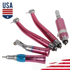 Dental High Low Speed Handpieces 4 Hole Air Turbine Kit NSK Pana Max Style Pink