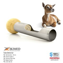 Tube Dehorners Stainless Steel Tube & Wooden Handle 15 cm, Tube Size 22 mm