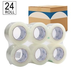 24 Rolls Clear Packing Tape 3 Inch x 110 Yds (330′) Carton Sealing Packing Tapes