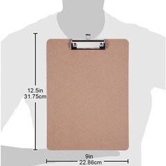 Clipboards Bulk, 36 Pack Letter Size Wood Clipboards, Low Profile Clip, Recyc…