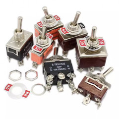 Toggle Rocker Switch Handle Switch 250V 2/3/4/6/9/12 Feet 2/3 Gear E-TEN ON-OFF