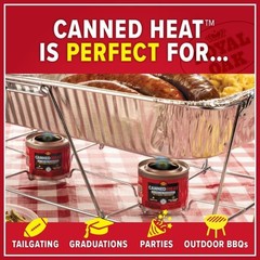 Royal Oak Canned Heat 12 Pack 6 Hour Chafing Fuel, Easy Open, Resealable,…