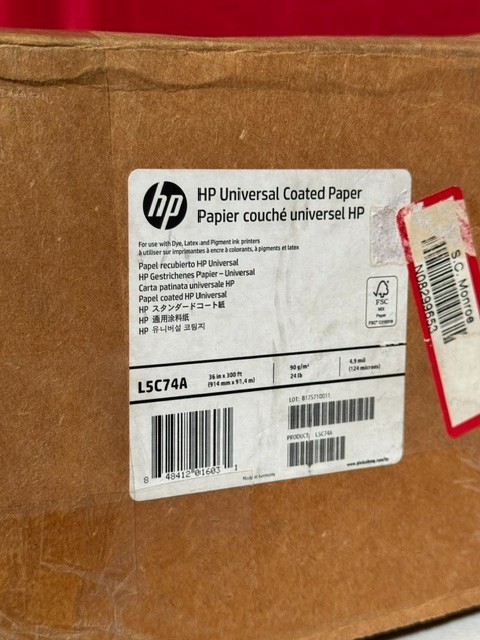 HP Universal Coated Paper L5C74A (36″ x 300′ Roll)