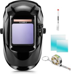 1/30,000s Auto Darkening Welding Helmet 4″X4″ Screen 4 Arc Sensors Shade 3/5-9/9