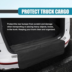Universal Foldable Car Trunk Bumper Guard Mat Rear Bumper Protector, SUV Cargo L