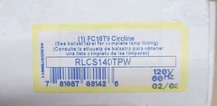 Advance RLCS-140-TP-W Rapid Start Ballast 120V 60Hz for FC16T9 Circline Lamp