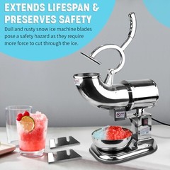 4 pack Replacement blades for ice shaver. (Ice shaver uses two blades at once.)