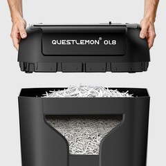 QUIETLEMON 8-Sheet Electric Paper Shredder Home Office Card Heavy Duty