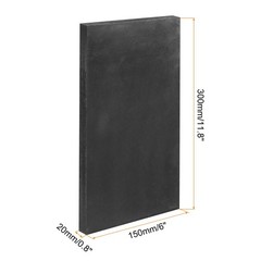 Graphite Block Ingot Rectangle Graphite Electrode Plate 300x150x0.8mm