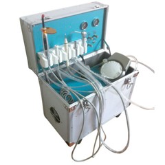 Dental Portable Mobile Delivery Unit Rolling Box Air Compressor Suction / Chair