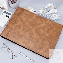 Zippered 7 Ring Business Checkbook Binder Portfolio for 3-on-a-Page Business