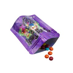 3.5g Smell Proof Resealable Mylar Bags Zip Seal Food Storage Mixed Bags 100pcs