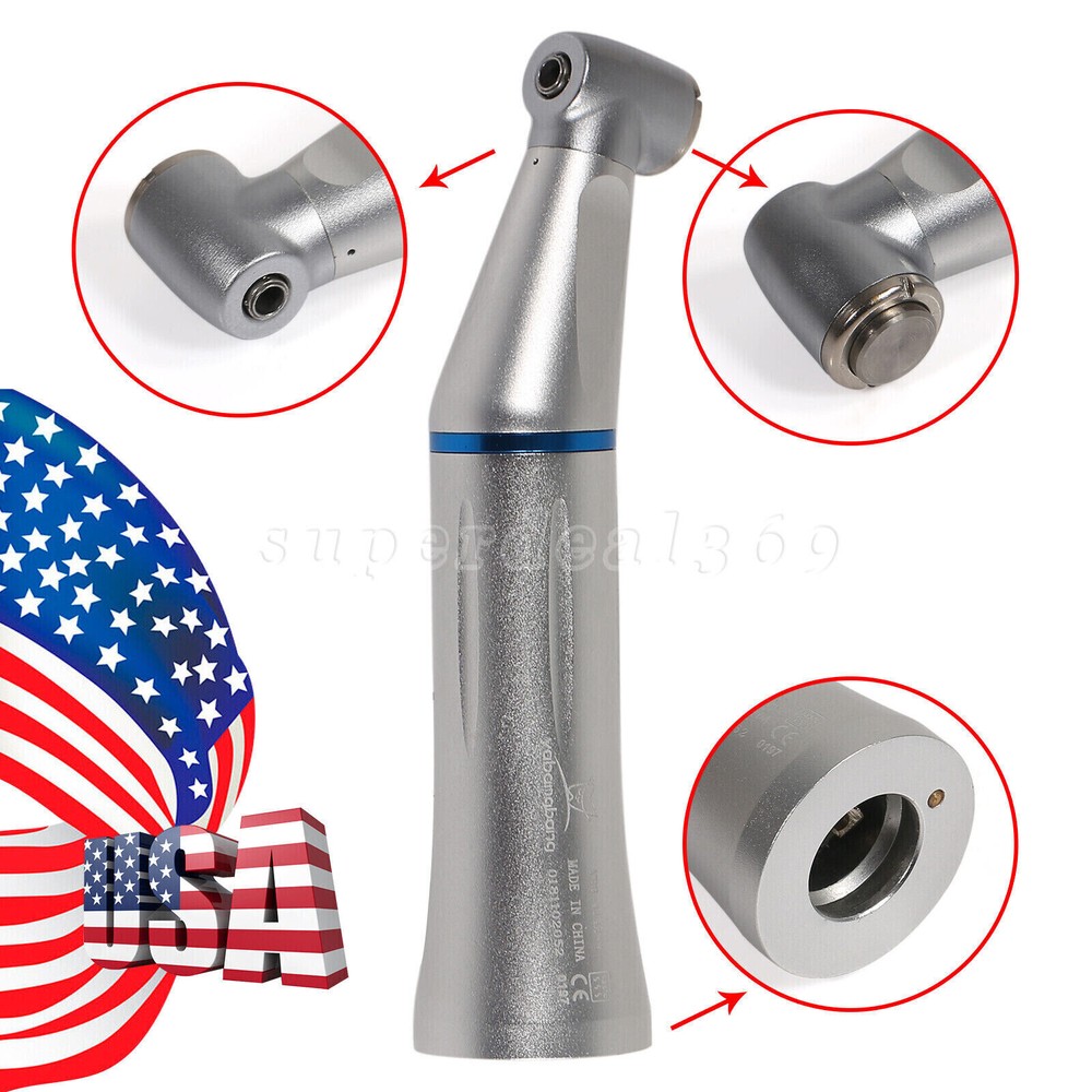 Dental 1:1 LED / No-LED Contra Angle Low Speed Handpiece Push 1:1 Fit NSK st