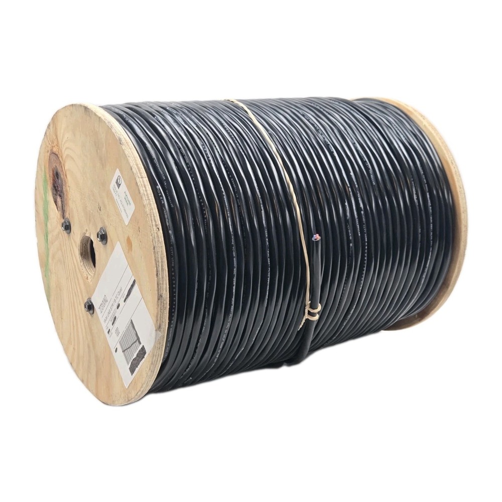 Windy City 18 AWG 4 Conductor Non-Shielded Non-Plenum Quad Rated Black Jacket