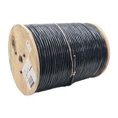 Windy City 18 AWG 4 Conductor Non-Shielded Non-Plenum Quad Rated Black Jacket