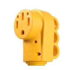 NEMA 14-50R RV Replacement Female Plug, 125/250V 50 Amp with Disconnect Handle