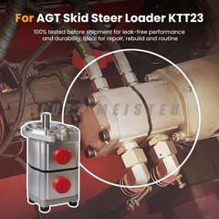 PGP51088G3LP For AGT Hydraulic Pump Two-Section for Skid Steer Loader KTT23 New