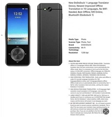 Dododuck 1 Language Translator Device Instant Voice Translator for Travel New