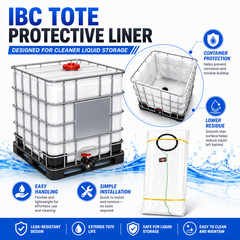 IBC Tote Liner Bag for Bulk Container Replacement Inner Bag Liquid Storage Liner