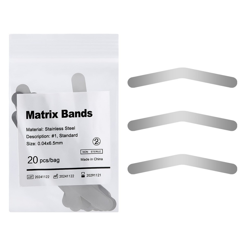 Dental Universal Matrix Bands Tofflemire Stainless Steel 0015′ Bands #1 #2 #13