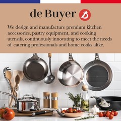 De Buyer Mineral B Carbon Steel Country Fry Pan – 9.5 Diameter 6.5 Cooking