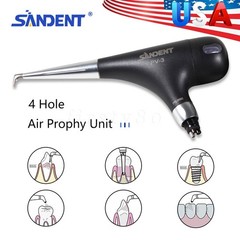 Dental Air Flow Teeth Polishing Polisher Handpiece Hygiene Prophy Jet 4 Holes BK