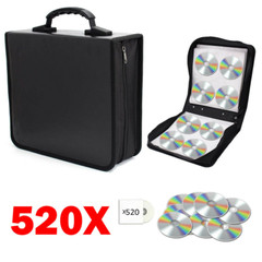 128/240/400/520 Disc CD/DVD Wallet Binder Book Sleeves Storage Bag Carrying Case