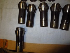 Lot of 12 S & M TF25 HEX, Round, Square Collets Southwick & Meister S&M