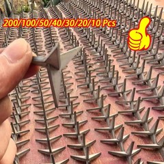 200Pcs Tire Puncture Spikes Heavy Portable Duty Carbon Steel Triangle RoadSpikes