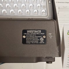 Westgate 20/40/60/80W Exterior IP65 LED Light Wall Pack 10K Lumen Adj Color Temp