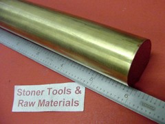 1″ BRASS C360 ROUND ROD 6″ long H02 Solid Brass Bar New Lathe Bar Stock 1.00″
