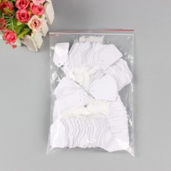 1000 Blank White Merchandise Price Tags +Strings 1.88*1.17in Retail Strung Label